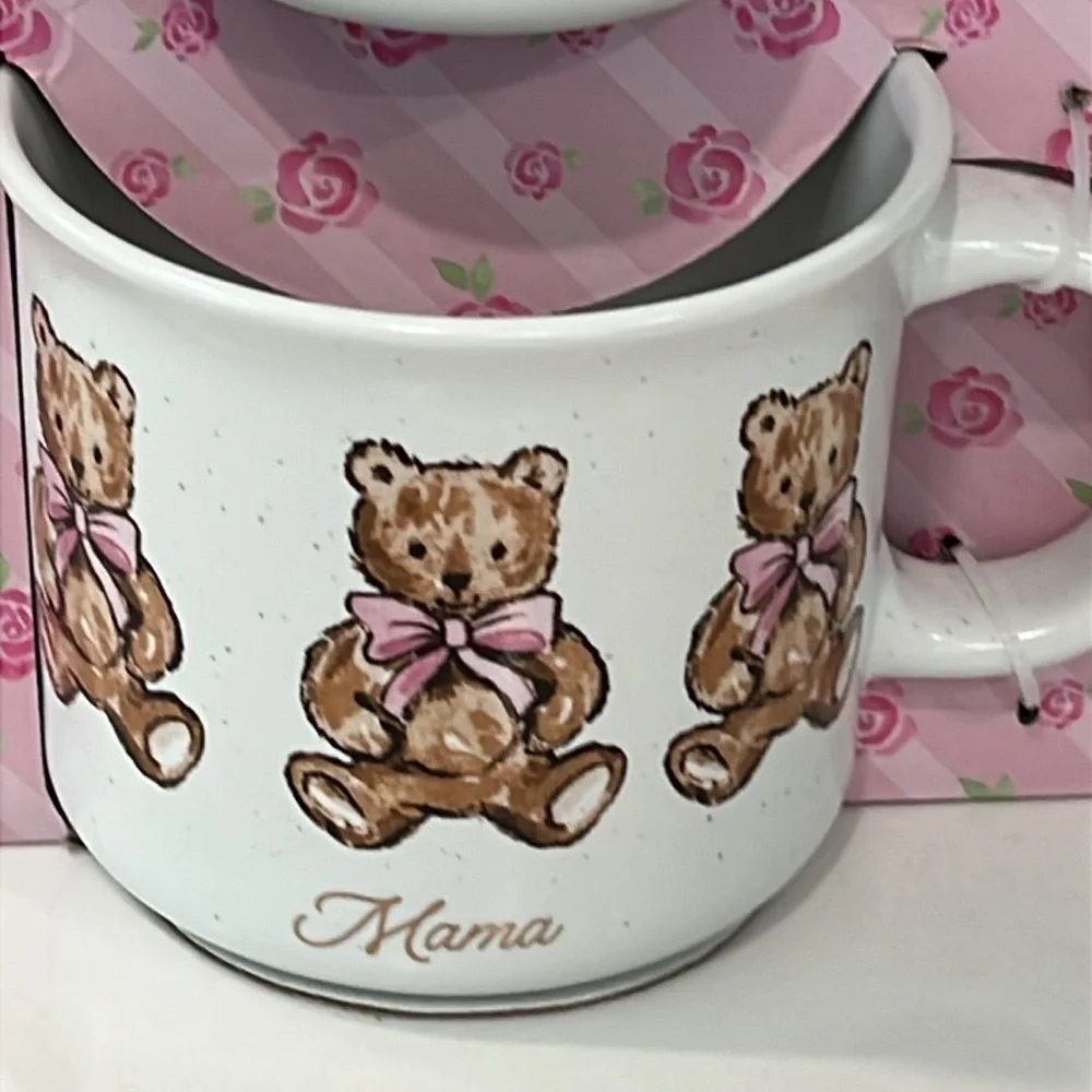 🧸Teddy Bear Mug Set with Spoon